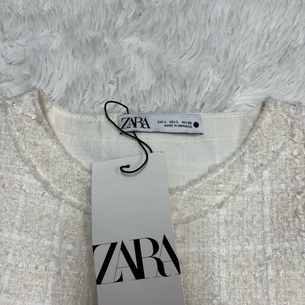 ZARA SHORT STRUCTURED DRESS TWEED - Picture 5 of 9